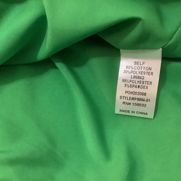 BIBI-KELLY GREEN STATEMENT PUFF SLEEVE OFF SHOULDER BUBBLE CROPPED-NWT-SIZE-L - Picture 3 of 4